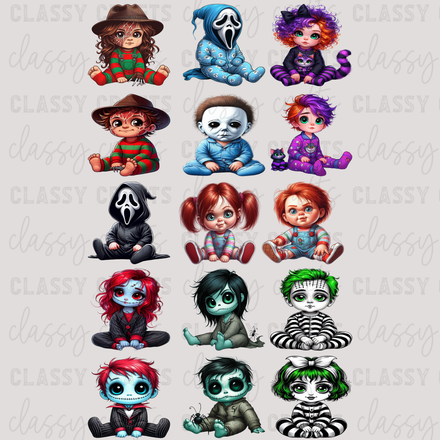 Spooky Babies - 30x48 - PREMADE GANG SHEET