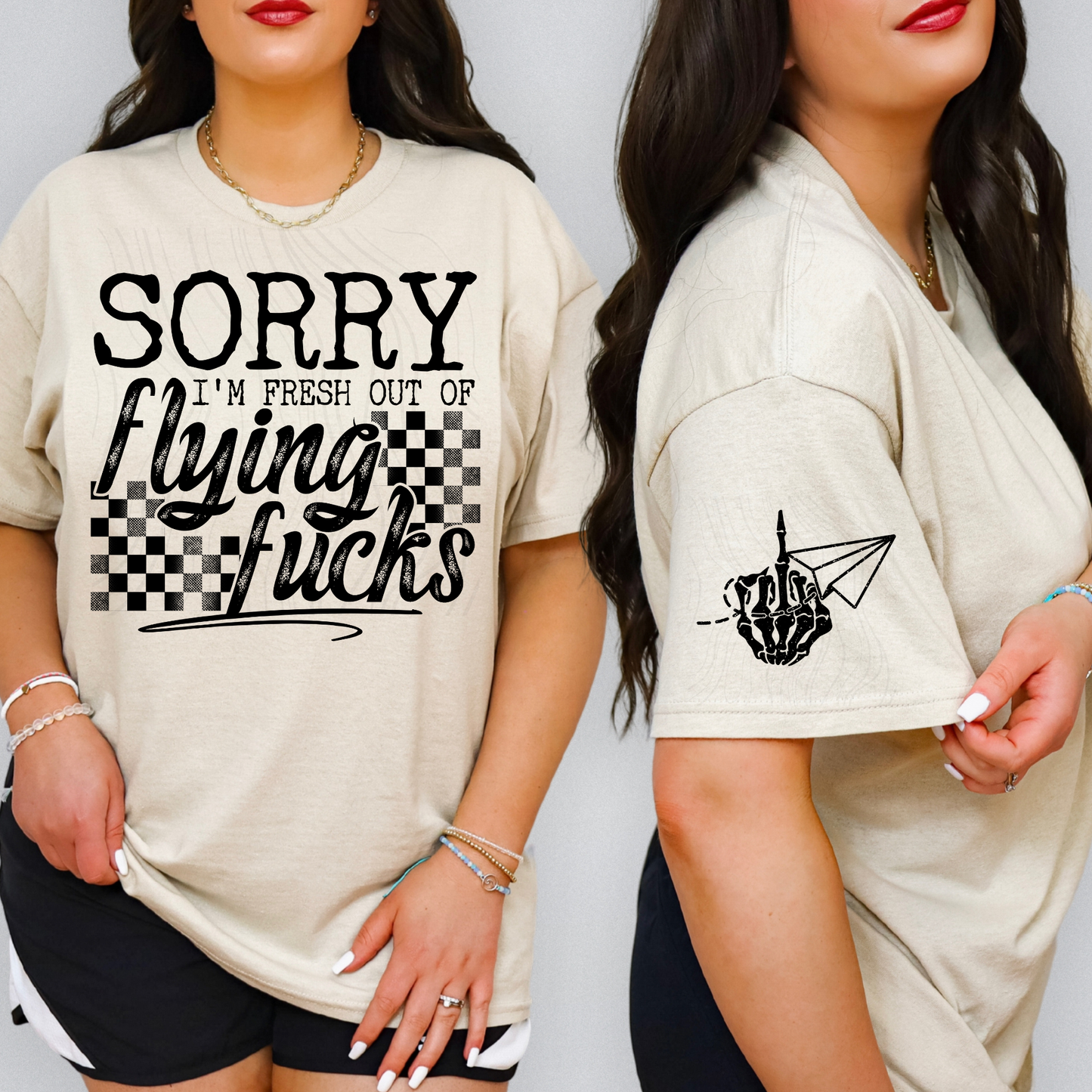 Fresh Out Of Flying Fucks Transfer ** TWO PART* SOLD SEPARATELY**