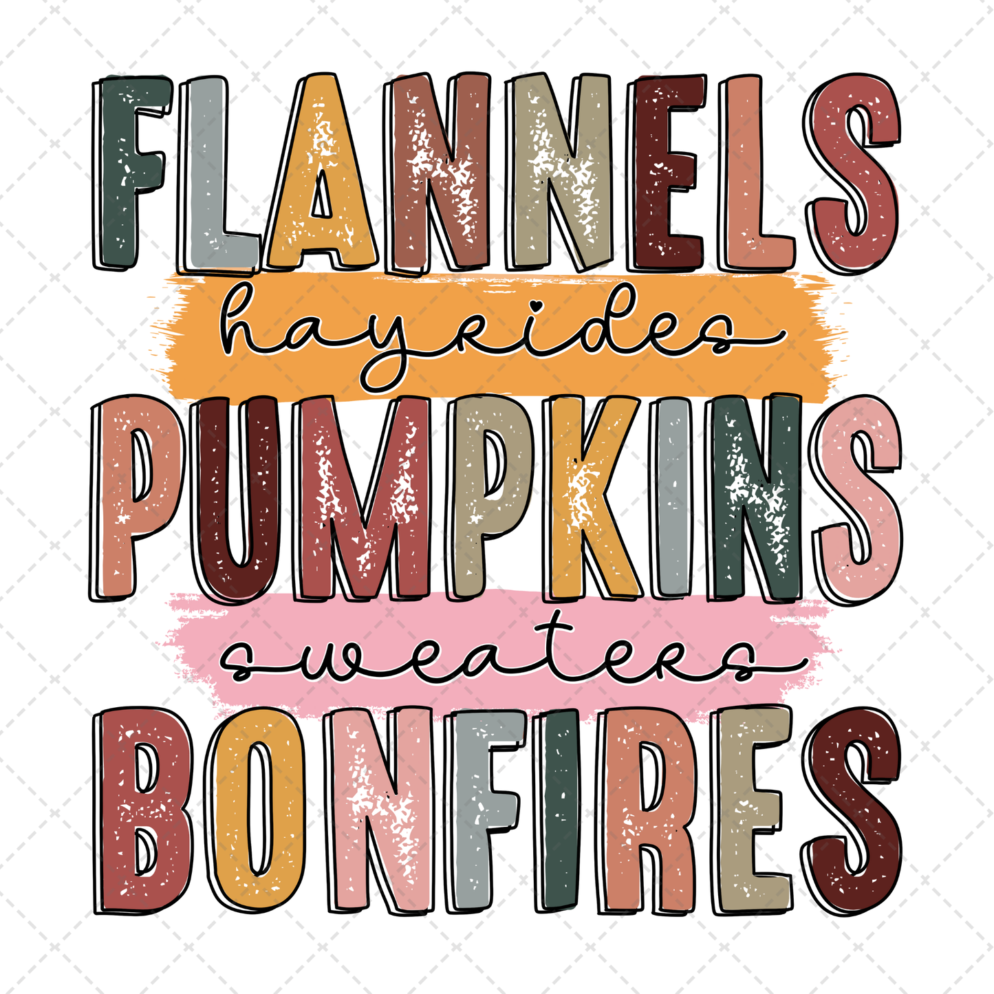 Flannels Pumpkin Color Transfer