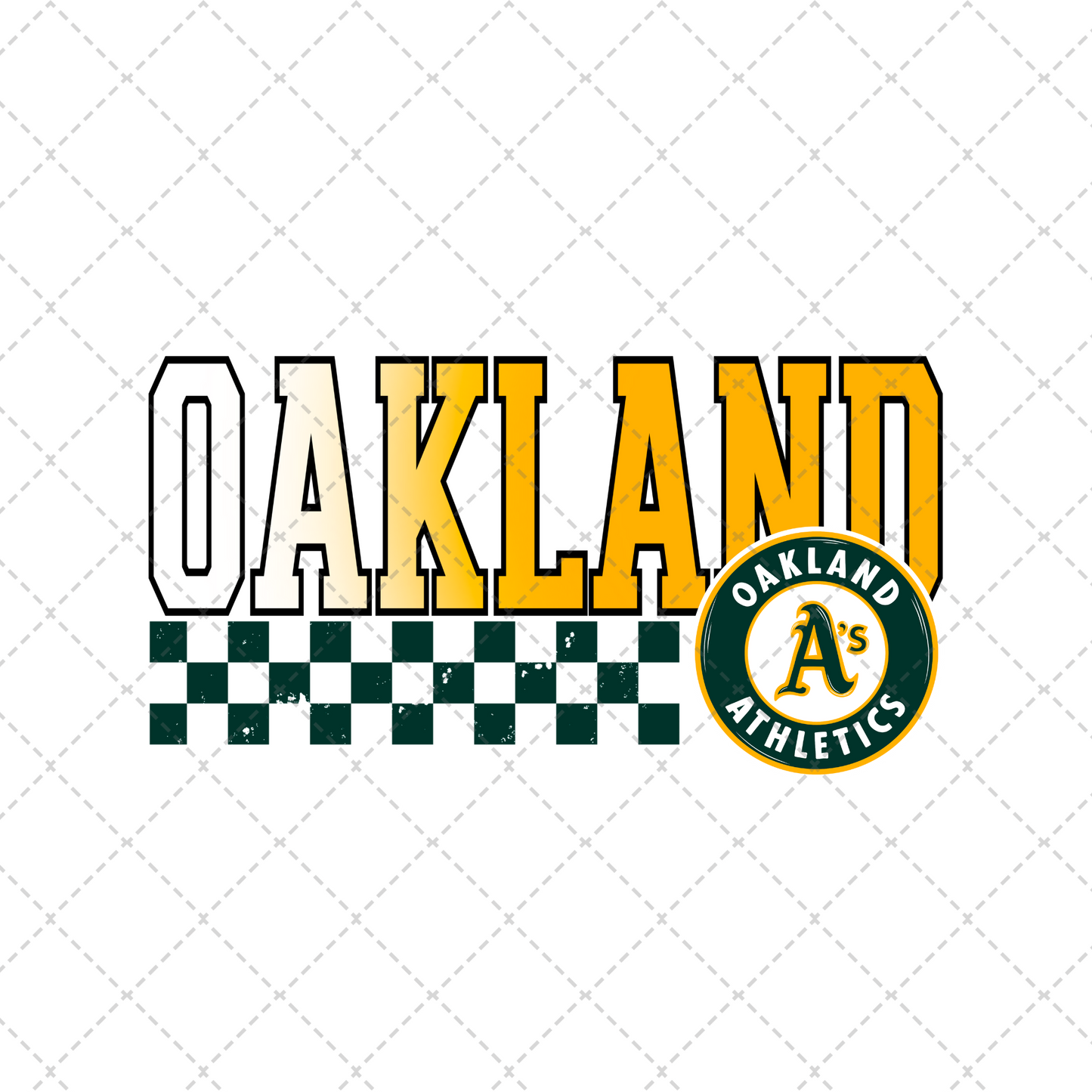 Let's Go Oakland Transfer ** TWO PART* SOLD SEPARATELY**