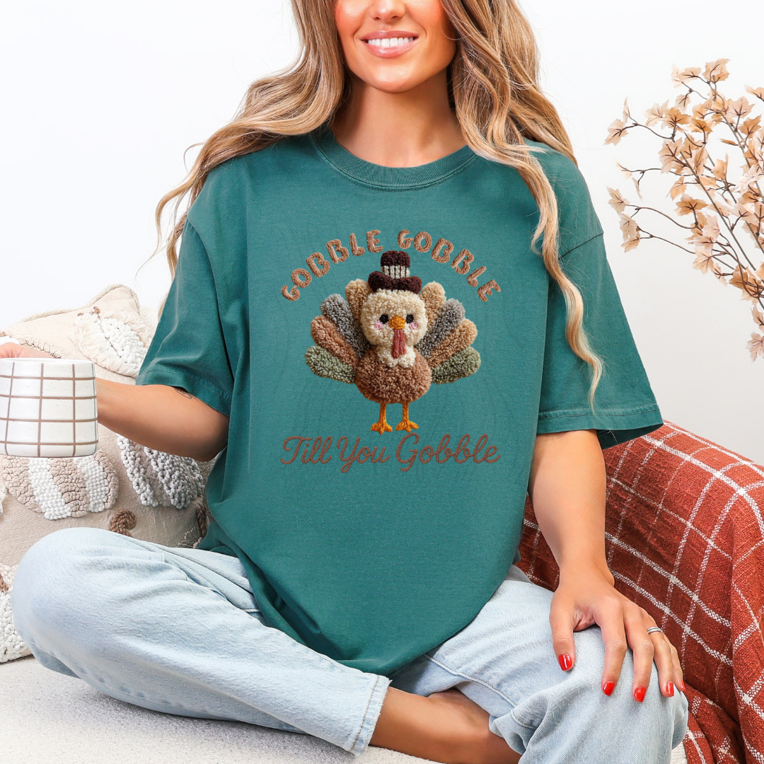 GOBBLE TIL YOU FAUX YARN TRANSFER