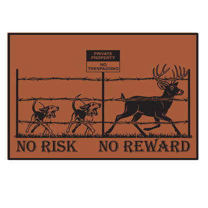 No Risk No Reward Leather Patch