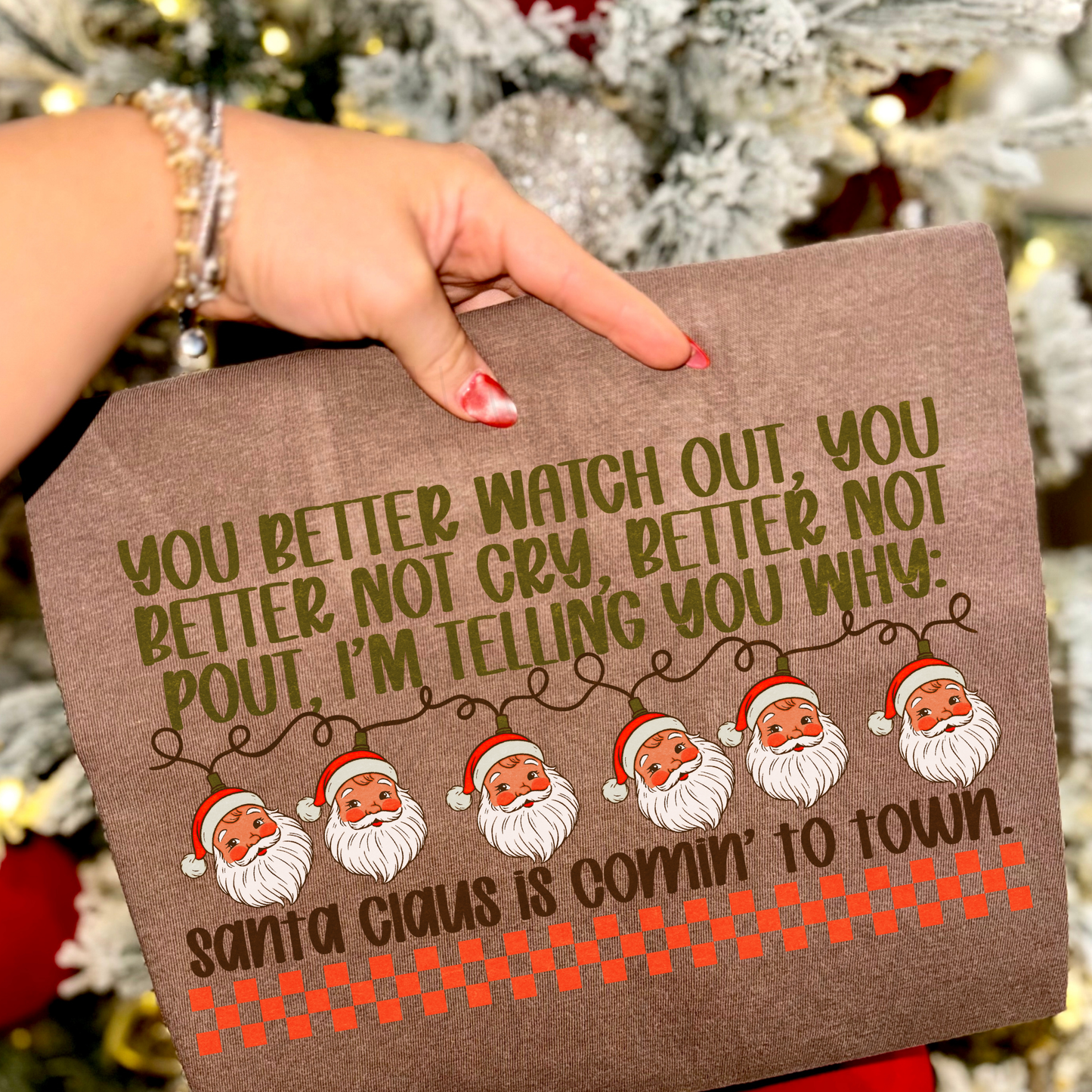 You Better Watch Out Santa Transfer