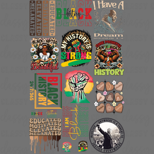 Black History 2 - 30x48 - PREMADE GANG SHEET