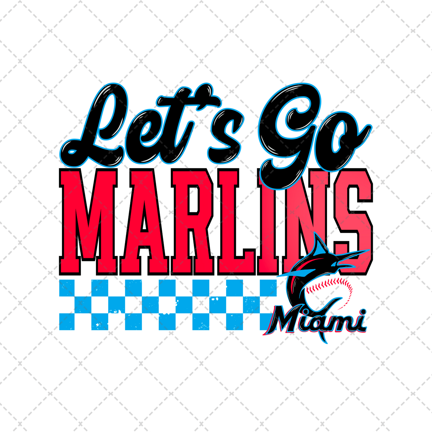 Let's Go Marlins Transfer ** TWO PART* SOLD SEPARATELY**