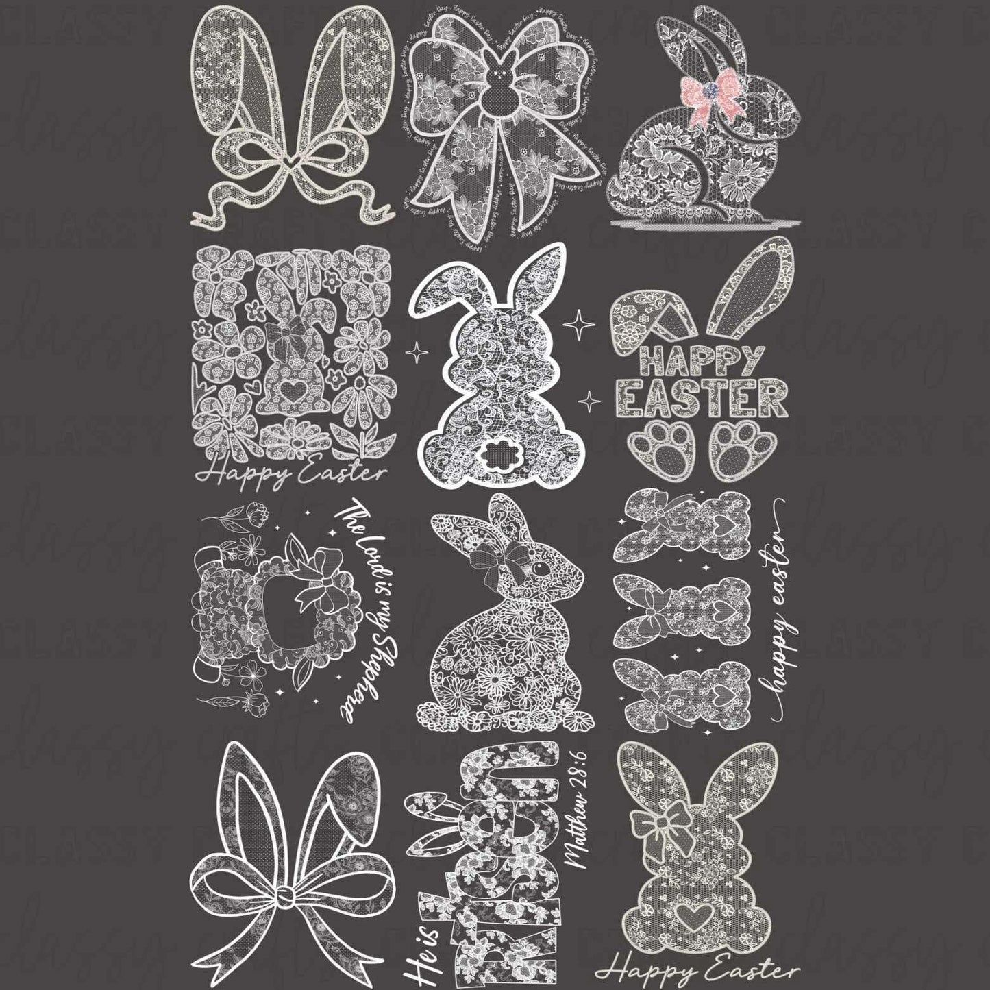 Lace Easter - 30x48 - PREMADE GANG SHEET