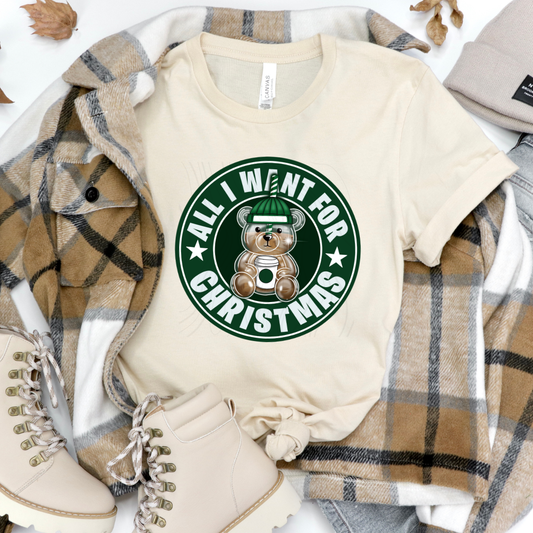 All I Want For Christmas SB Bear Transfer