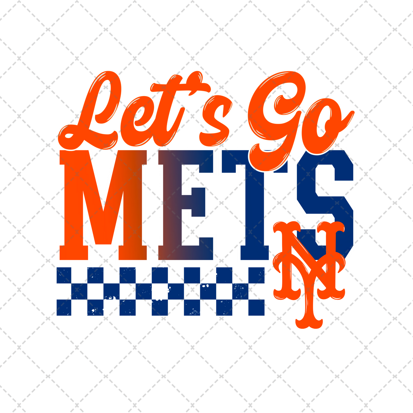 Let's Go Mets Transfer ** TWO PART* SOLD SEPARATELY**