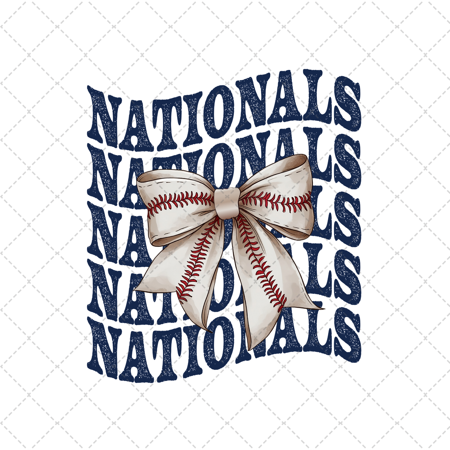 Nationals Coquette Transfer ** TWO PART* SOLD SEPARATELY**