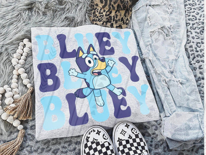 Stacked Blue Pup Transfer