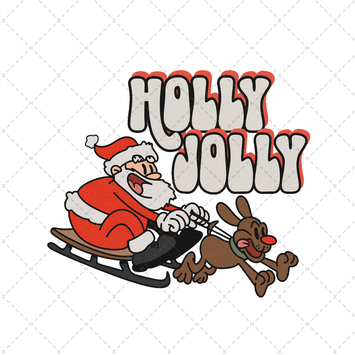 Holly Jolly Sledding Transfer