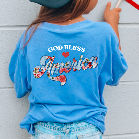 God Bless America Patchwork Transfer**Sold Separately**
