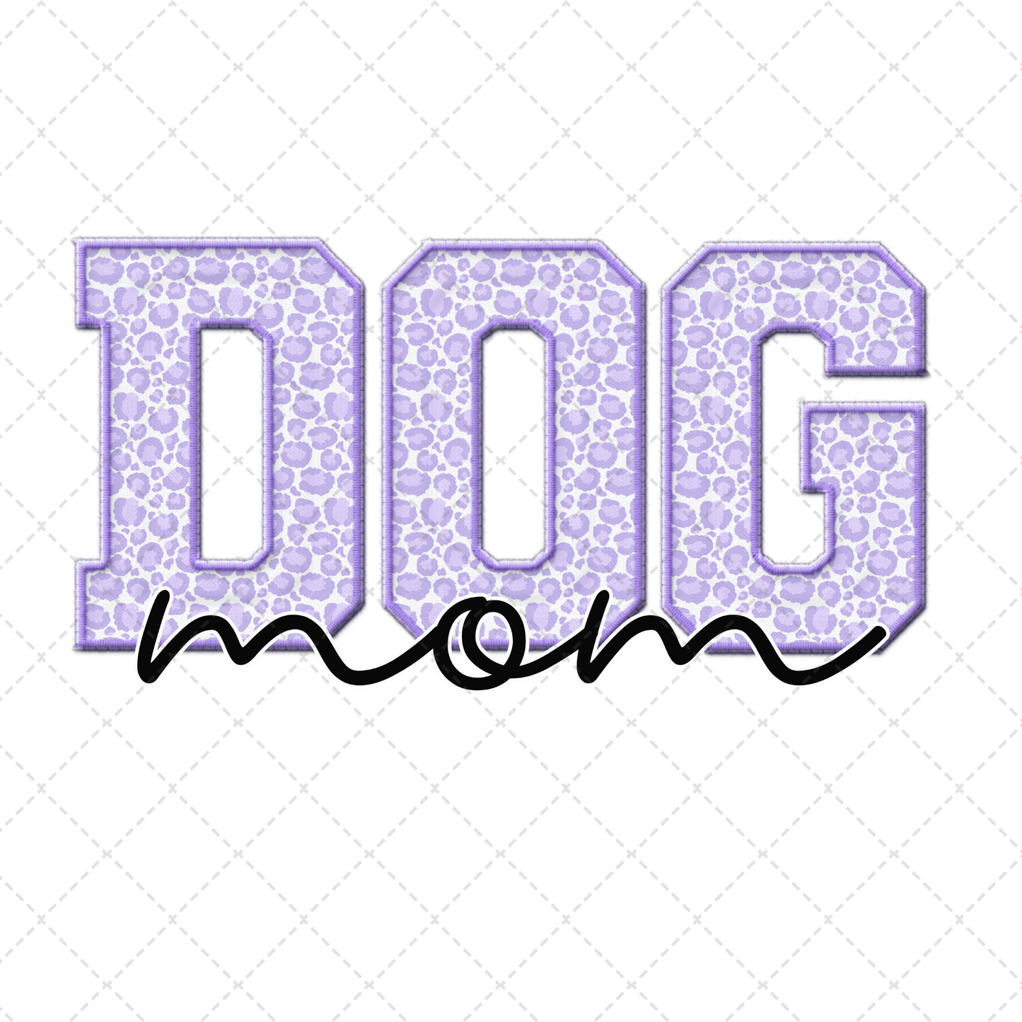 Purple Leopard Dog Mom Transfer