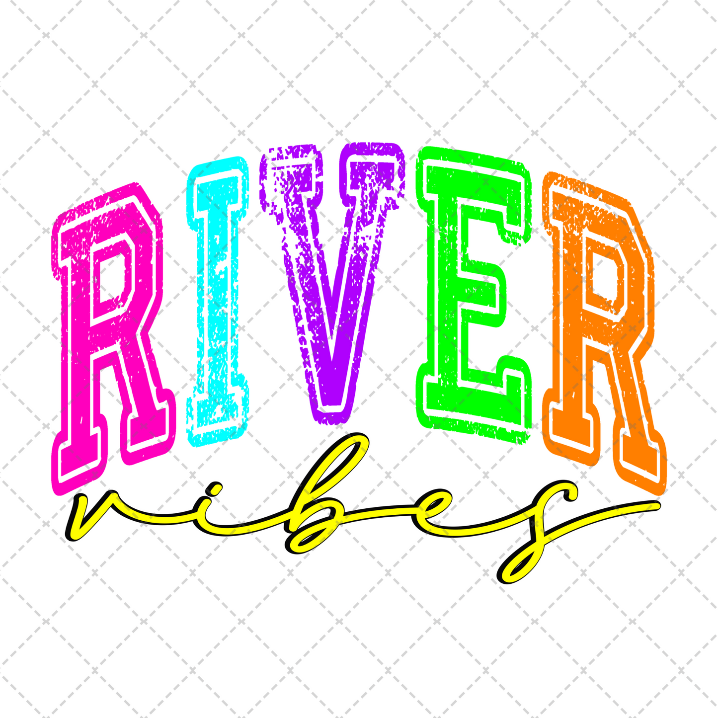 River Vibes Neon Transfer