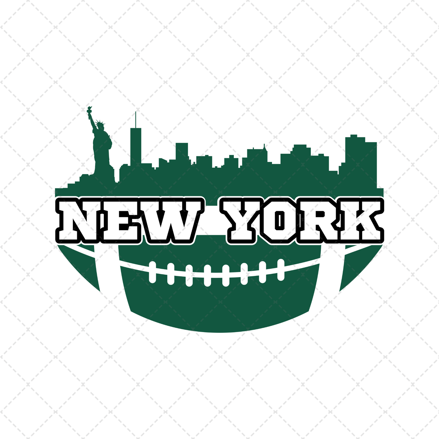 NYG Football Skyline Transfer