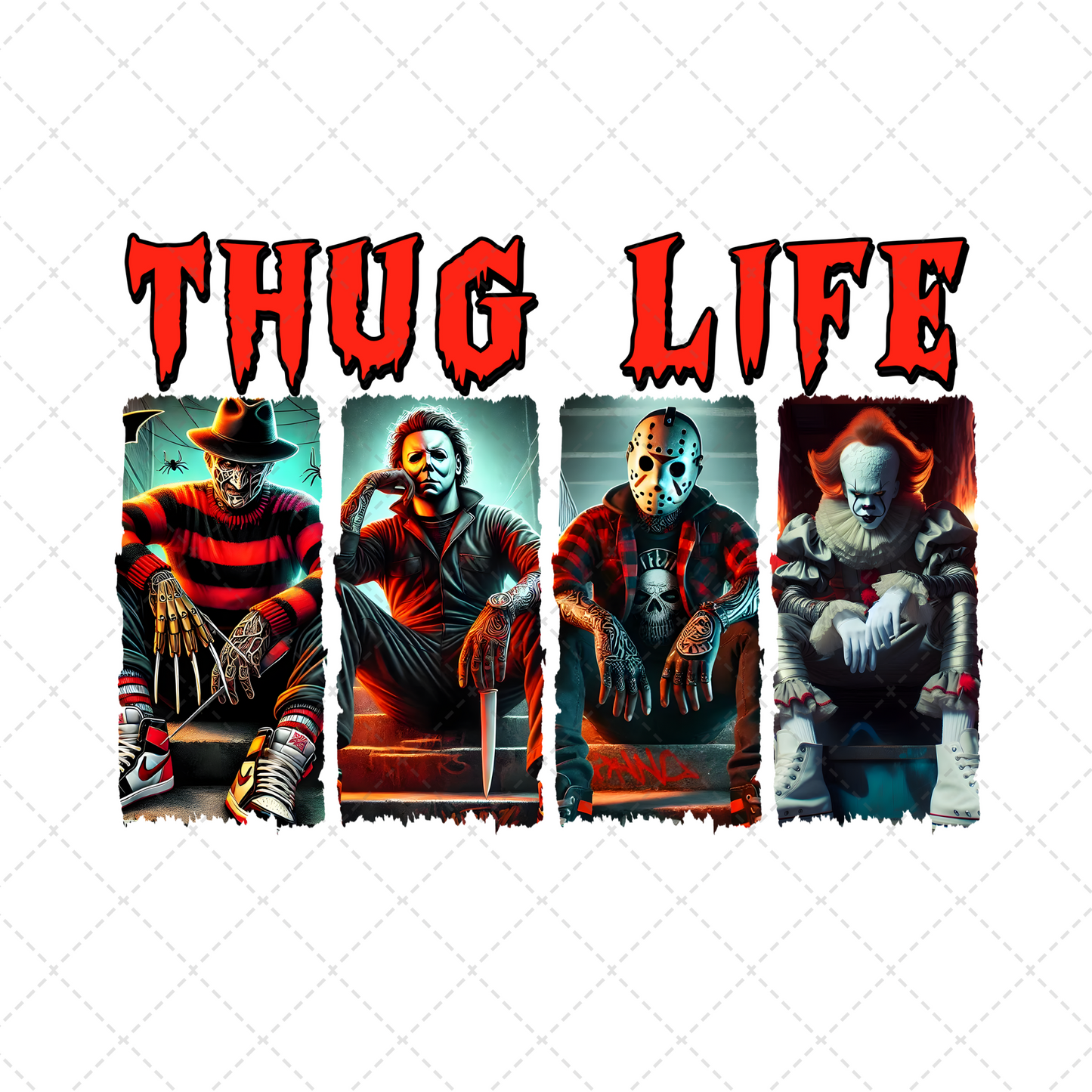 Thug Life Scary Men Transfer