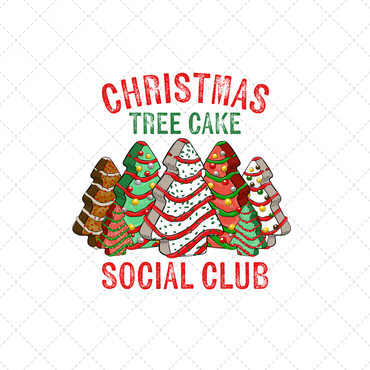 Christmas Tree Cake Social Club Transfer