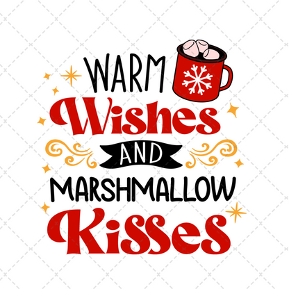 Warm Wishes Tea Towel Transfer