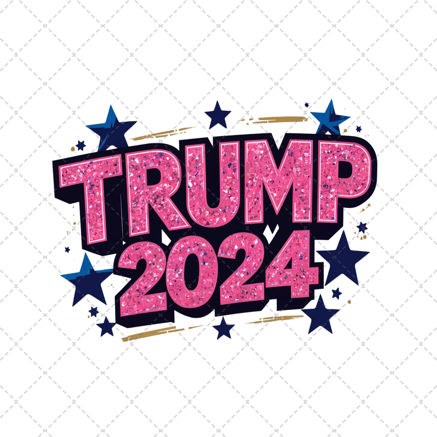 Trump 2024 Glitter Transfer