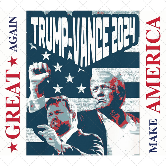 Trump Vance Tumbler- Sublimation Transfer