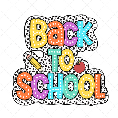 Retro Back To School Transfer