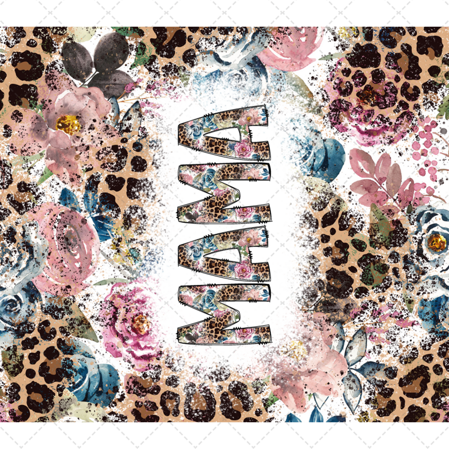 Mama Leopard Tumbler- Sublimation Transfer