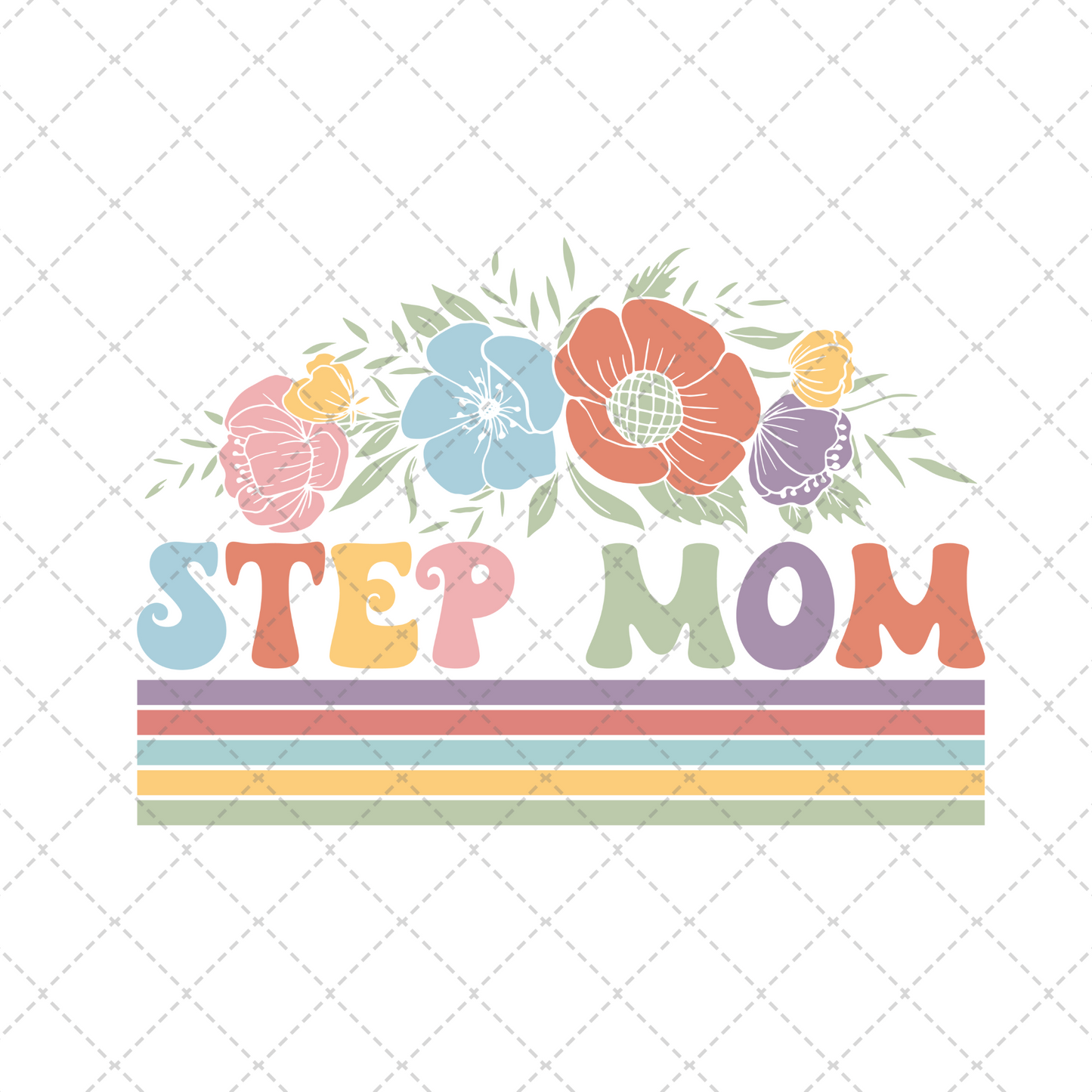 Steo Mom Floral Transfer