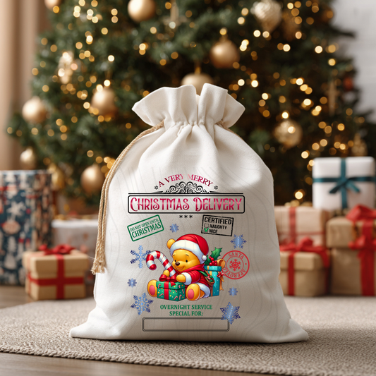 Pooh Santa Sack Transfer