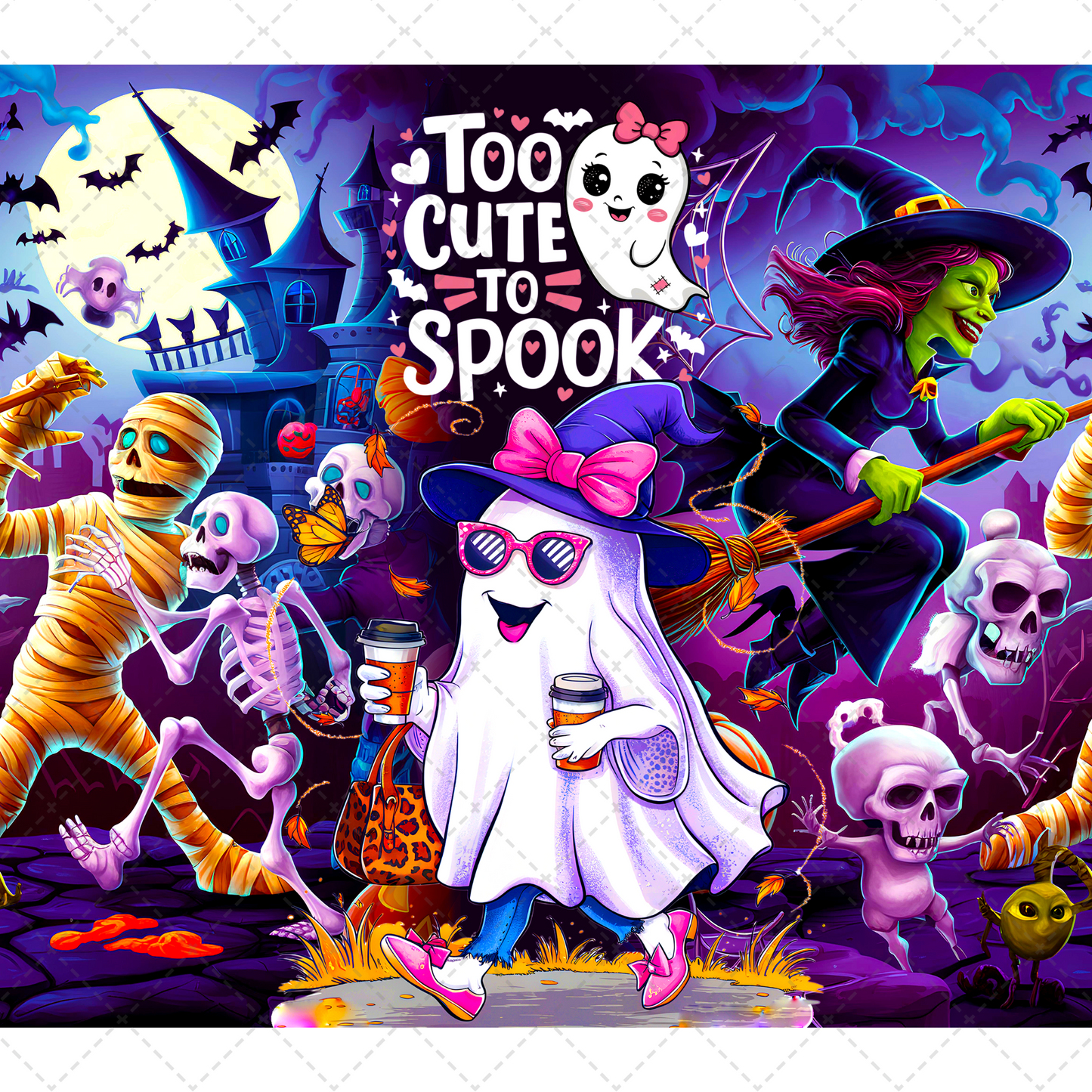 Too Cute To Spook Tumbler- Sublimation Transfer