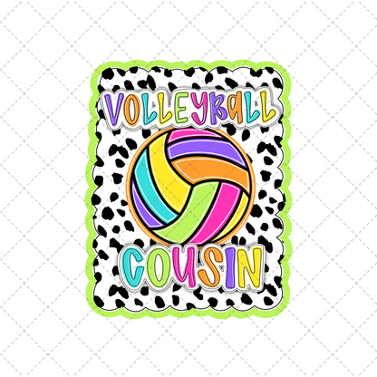 Bright Dotty Volleyball Cousin Transfer ** TWO PART* SOLD SEPARATELY**