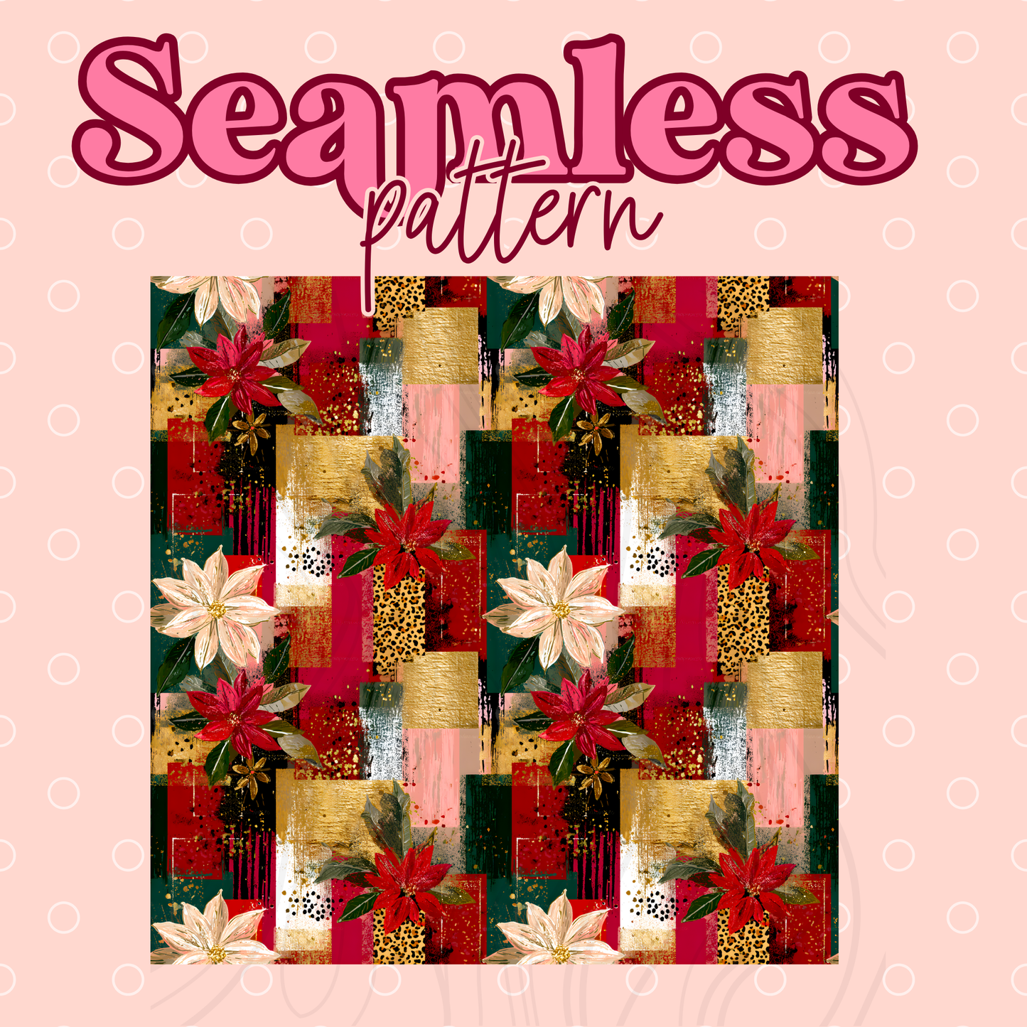 Christmas Brushstroke Seamless Transfer