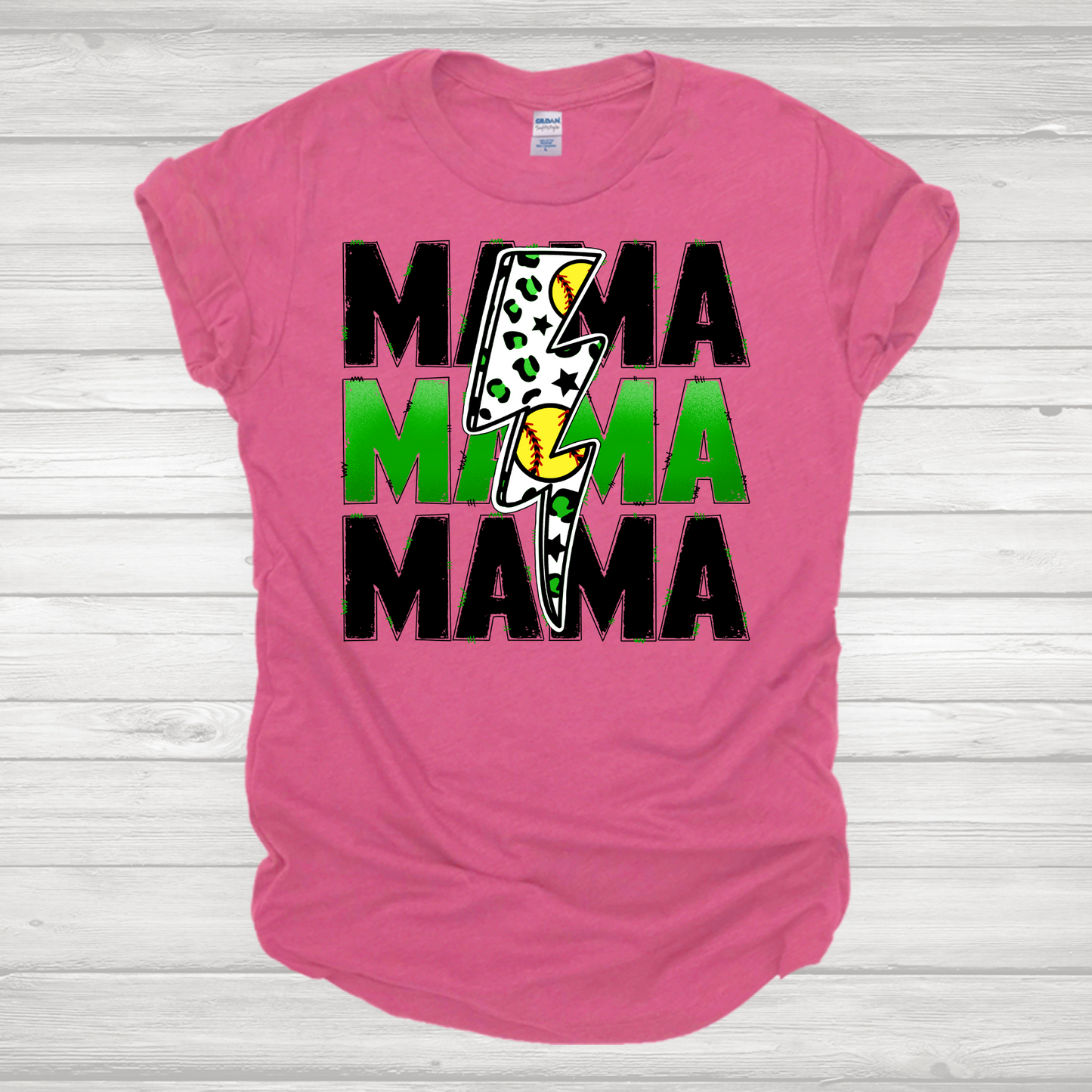 Softball Mama Green Transfer