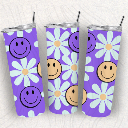 Smiley Tumbler Wrap Transfer