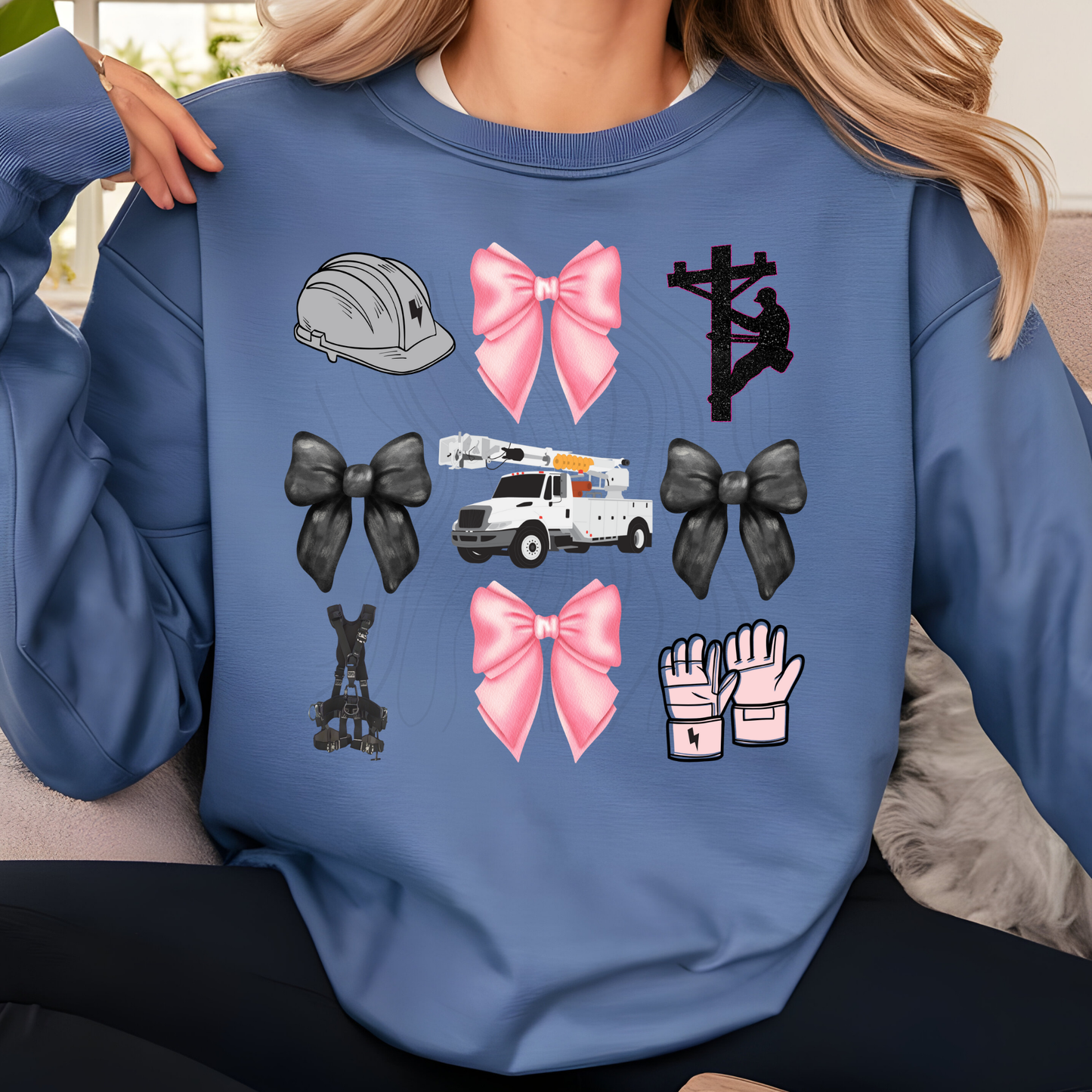 Wifey Bow Lineman Transfer