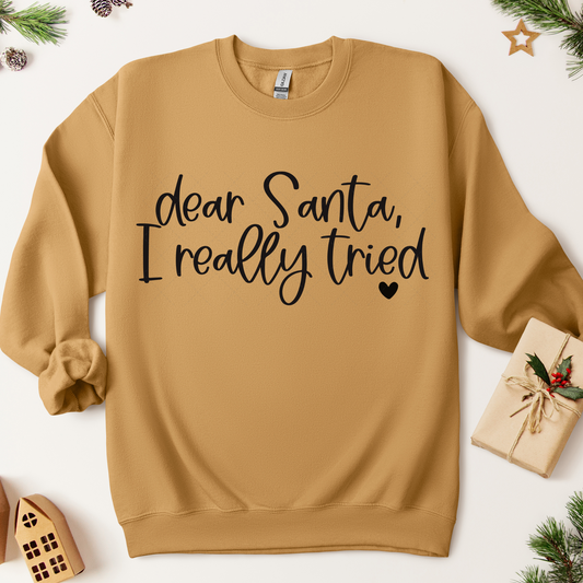 Dear Santa I Really Tried Transfer