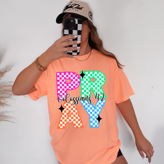 Pray Checkered Transfer