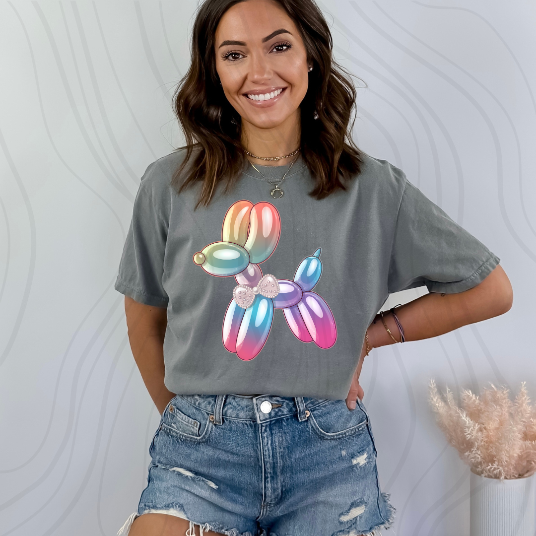Colorful Balloon Dog Transfer
