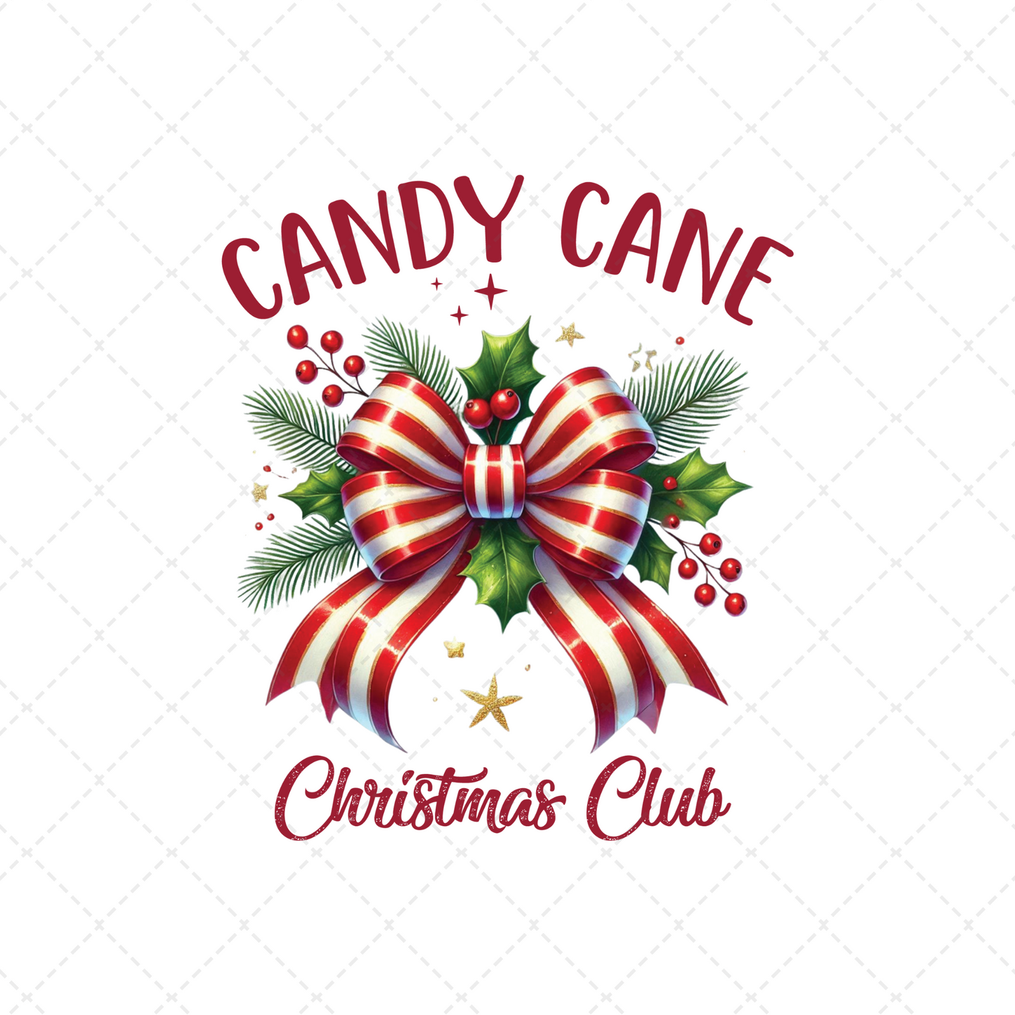 Candy Cane Christmas Club Transfer