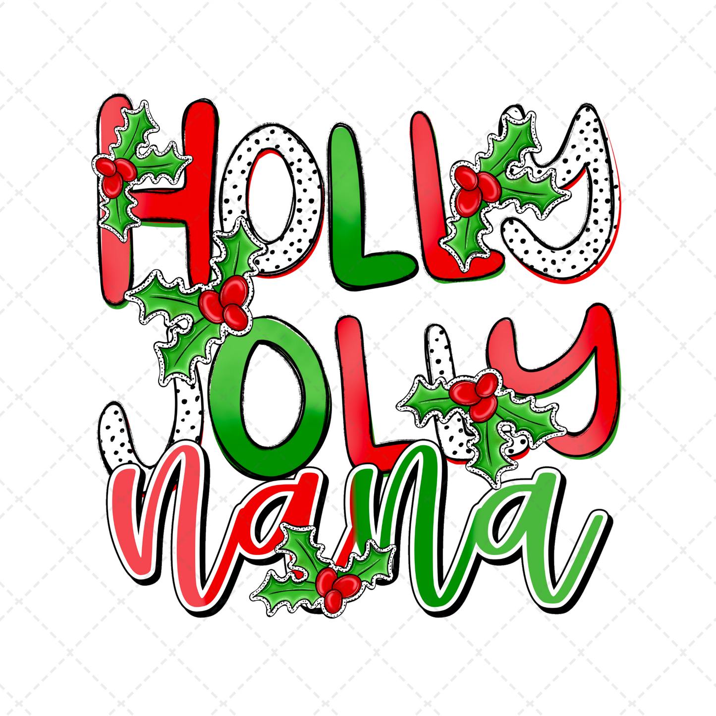 Holly Jolly Nana Transfer