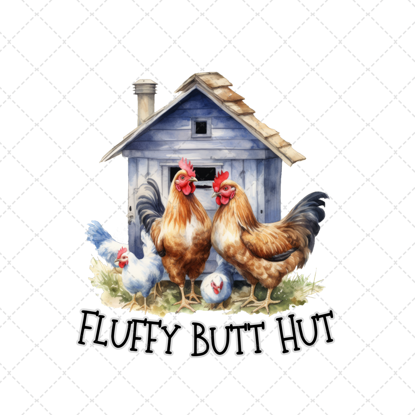 Fluffy Butt Hut Transfer