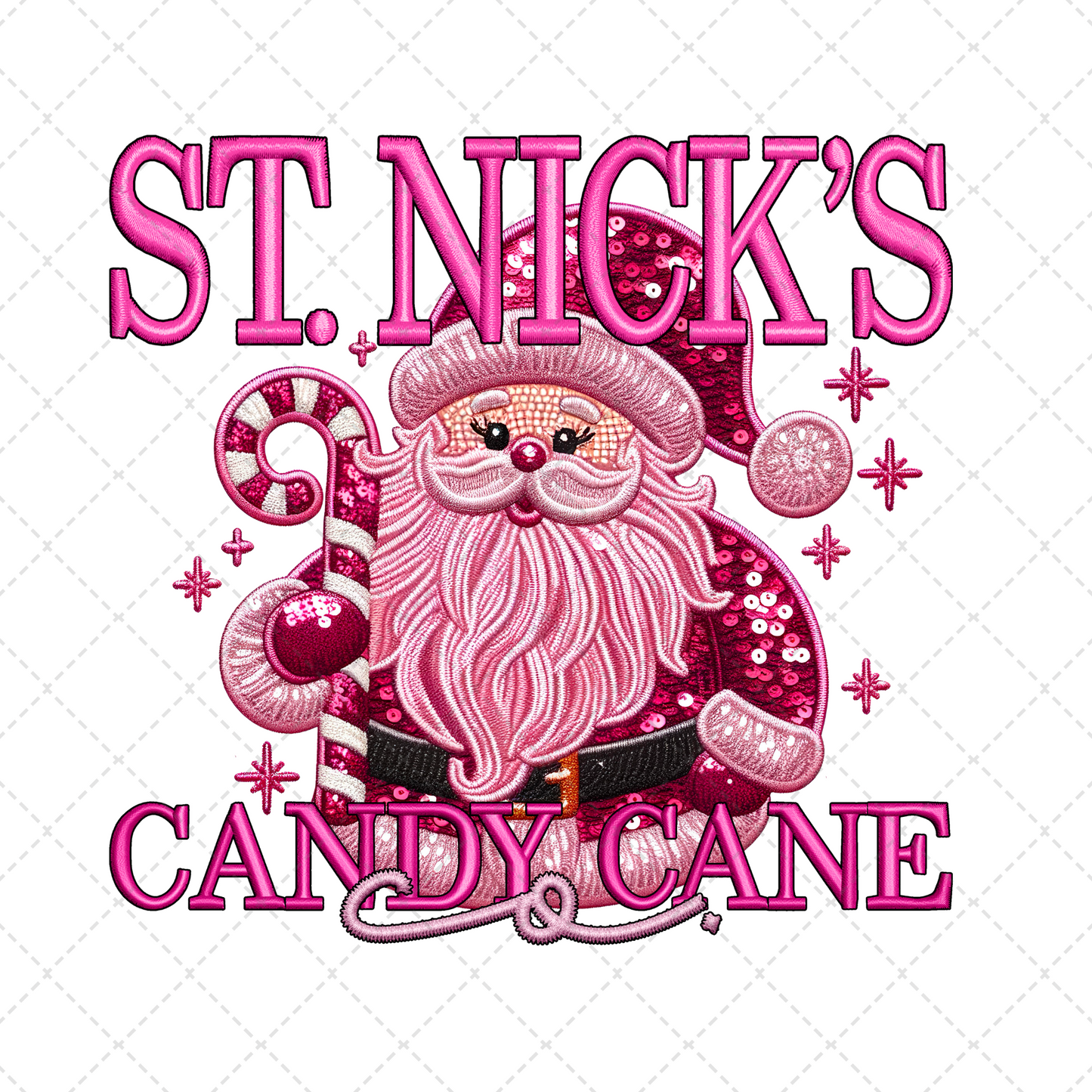 St Nicks Candy Cane Co Transfer