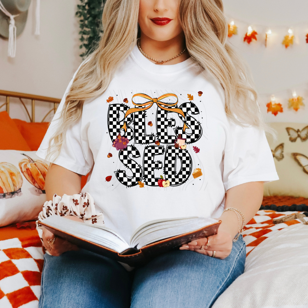 Checkered Thanksgiving Transfer