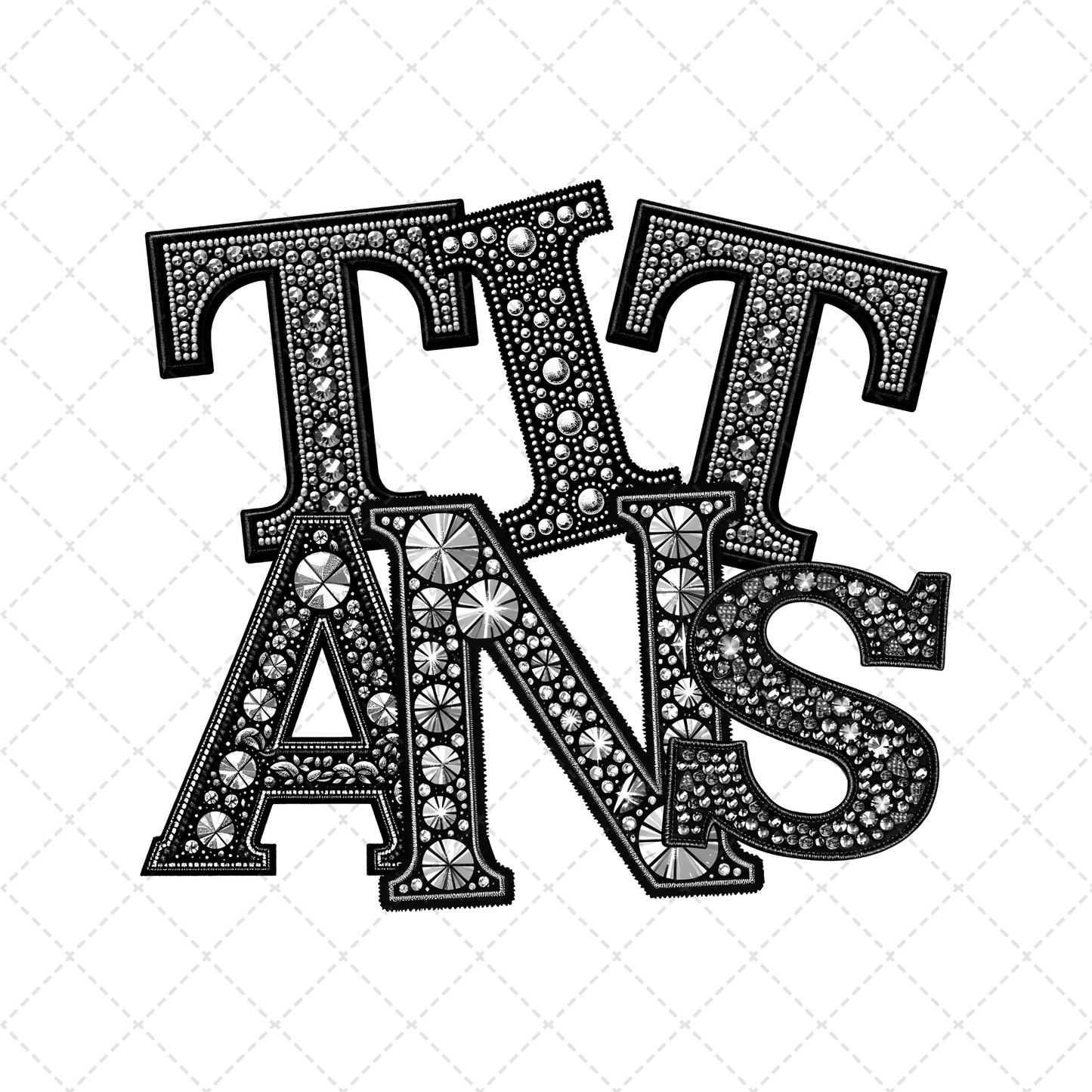 Titans Rhinestone Transfer