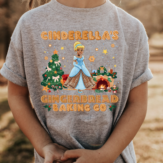 Blue Princess Gingerbread Transfer