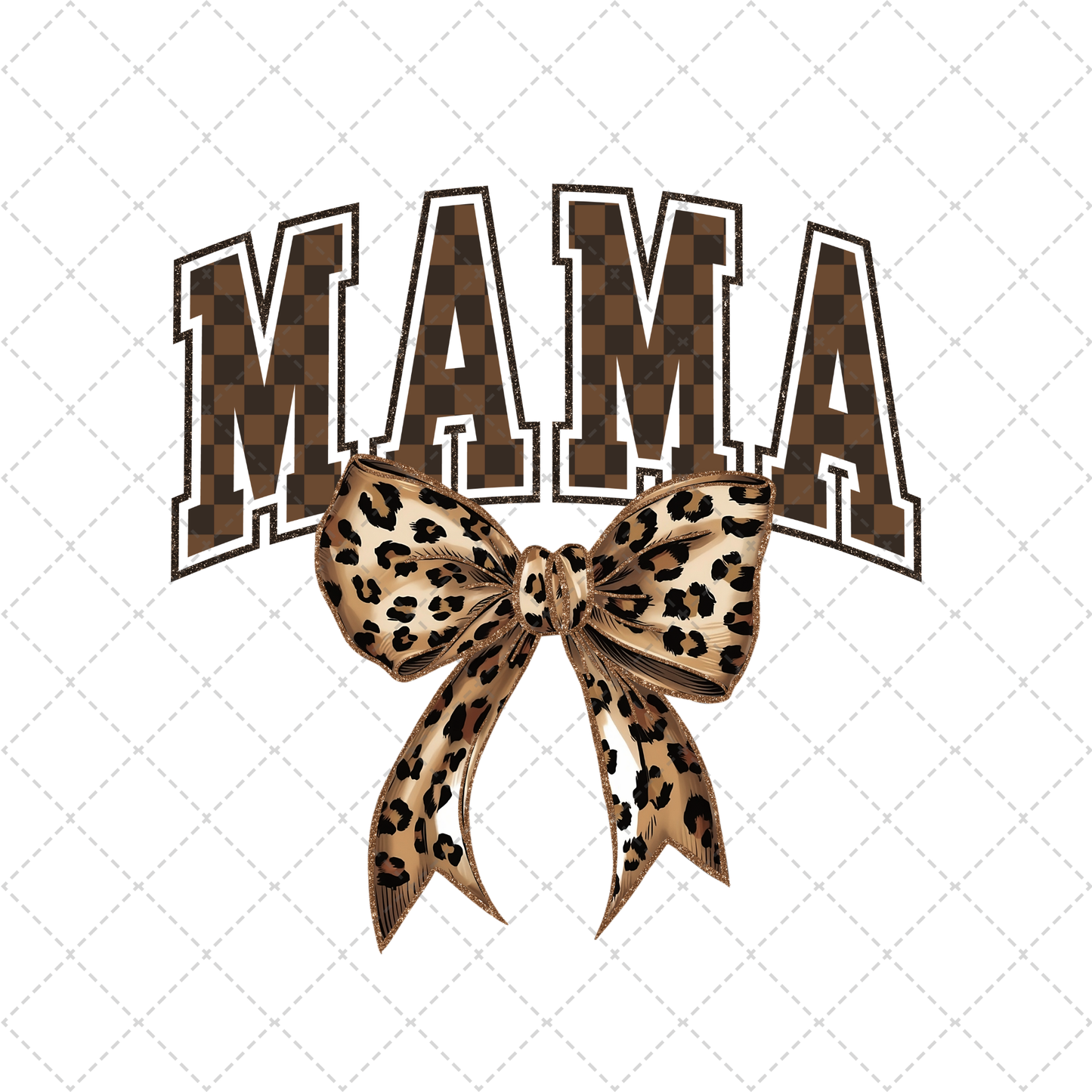 Mama Leopard Bow Transfer