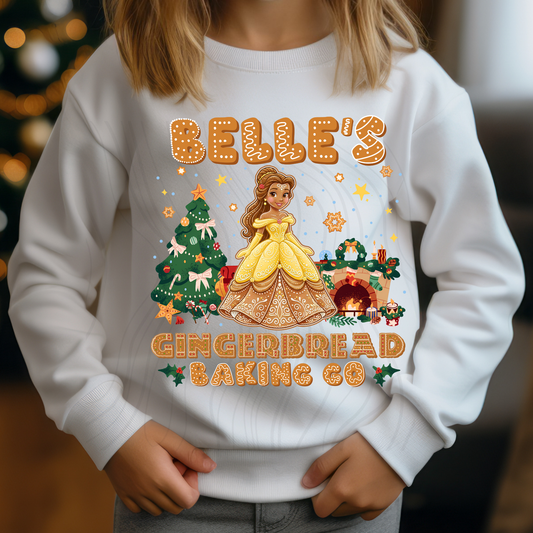 Belle Princess Gingerbread Transfer