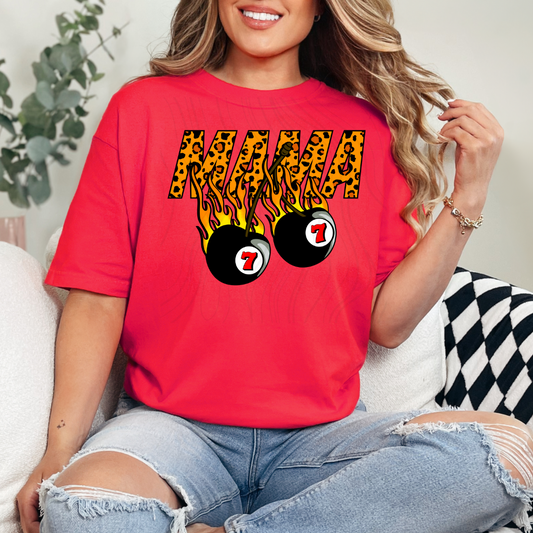 Mama 7 Ball Cheetah Transfer