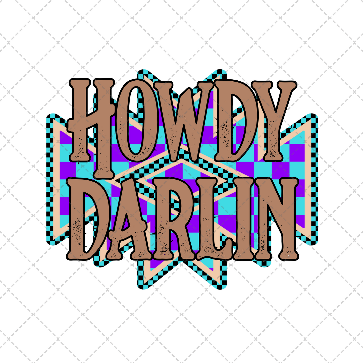 Howdy Darlin Faux Patch Transfer