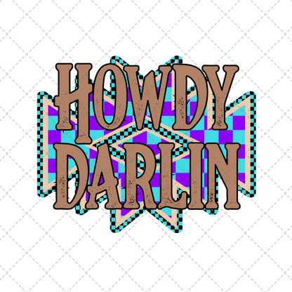 Howdy Darlin Faux Patch Transfer