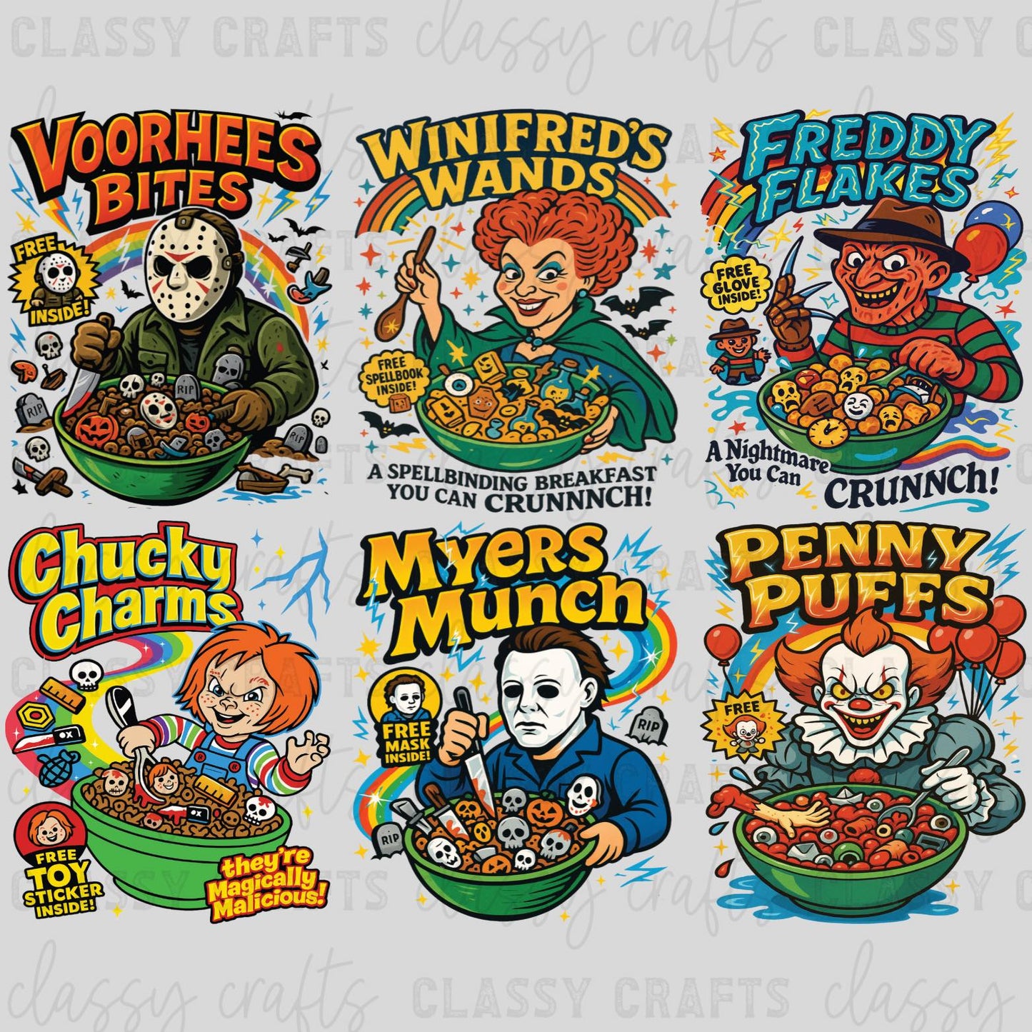 Cereal Halloween - 30x24 - PREMADE GANG SHEET